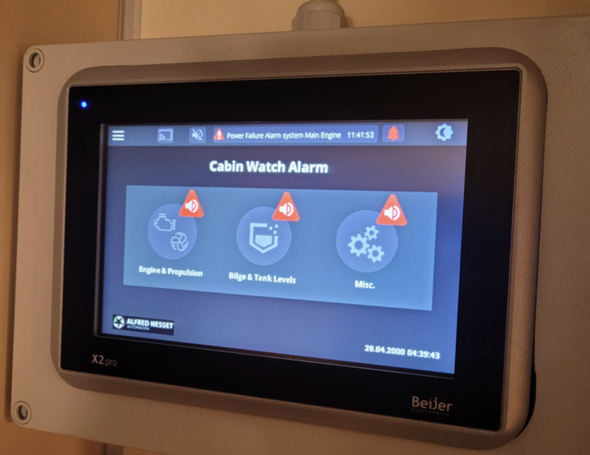 Paneler og varsling   ConX AMS